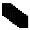 YCLiYiYi 10Pcs Black Anodized Aluminum Sheet 5x7x1/32 Inch, 5052 Metal Blanks with PE Protective Film, High Contrast Precision Plates for Laser Engraver CNC Router DIY Craft Sign Making